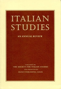 Italian Studies Robert Gordon